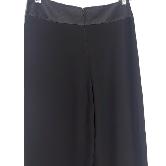 JS Collection Vintage Rhinestone Side Slits High Waisted Pants Black Medium - Picture 4 of 5